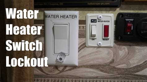 electric panel box clip for water heater breaker|electric water heater lockout.